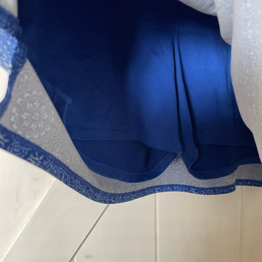 Tranquility, skirt with built in shorts, XL. Blue, paisley Fall, back to… - Picture 4 of 5